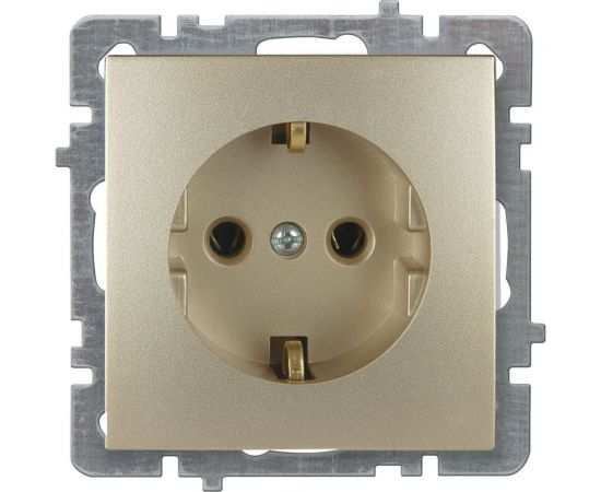 Механизм розетки NILSON 1СП з/к золото Touran/Alegra metallic 24150417 
