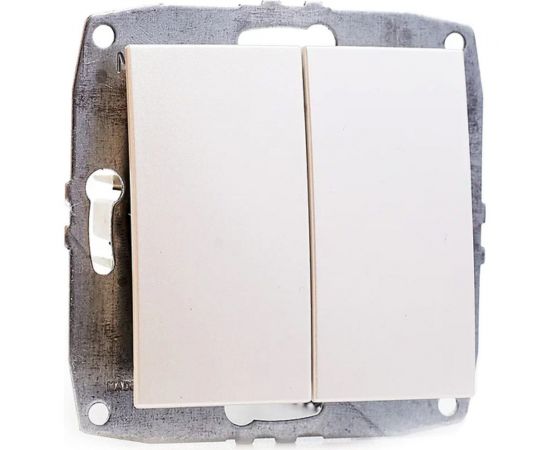 Механизм 2-клавишного проходного выключателя MONO ELECTRIC L/D, жемчуг 500-002523-111 