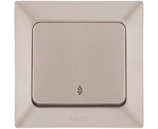 Проходной 1-клавишный выключатель NE-AD 10А, 250В, Aras, Бронза, 93-123-05 