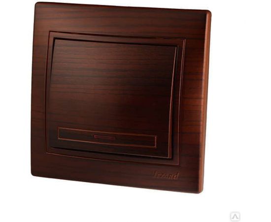 Выключатель с подсветкой Lezard, MIRA, маун, 701-0404-111 