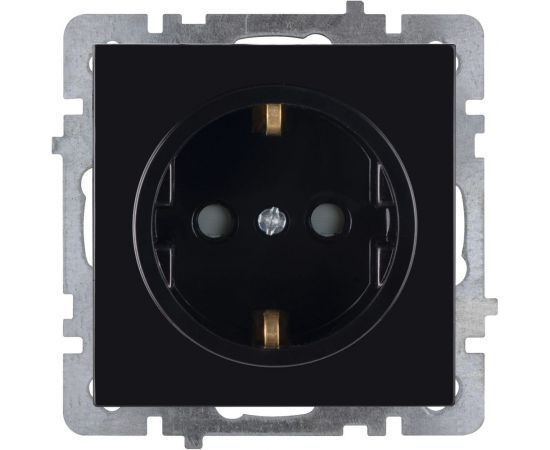 Механизм розетки NILSON 1СП з/к шторки черный Touran/Alegra 24220419 