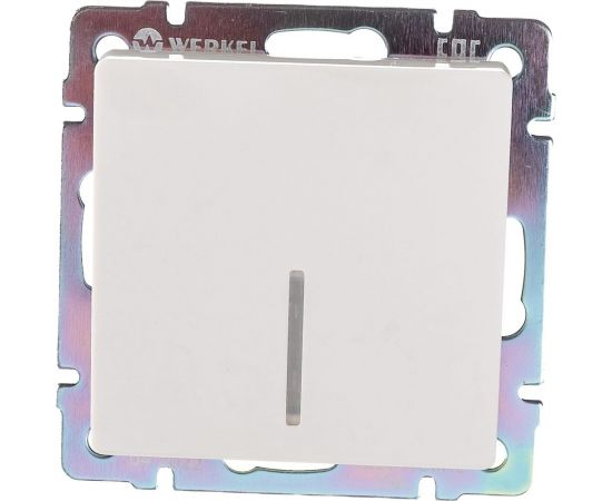 Одноклавишный выключатель WERKEL W1110103/ с подсветкой (слоновая кость) a051481 