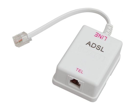 Телефонная розетка REXANT на стену, ADSL фильт, RJ-11 (6Р4С) 06-0103-B 