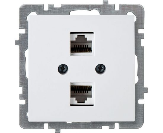 Компьютерная розетка Nilson 2-местн. СУ RJ45 CAT6 , TOURAN-ALEGRA-THOR, белый 24110446 