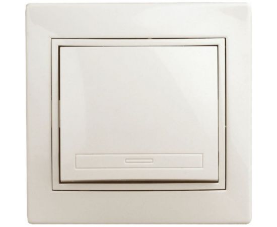 Выключатель Intro Plano 1-101-02 одноклавишный, 10А-250В, IP20, СУ, слоновая кость, Б0053722 