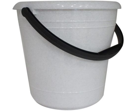 Пластиковое ведро с ручкой Элластик-Пласт 6 л, мраморное ЭП 962927 