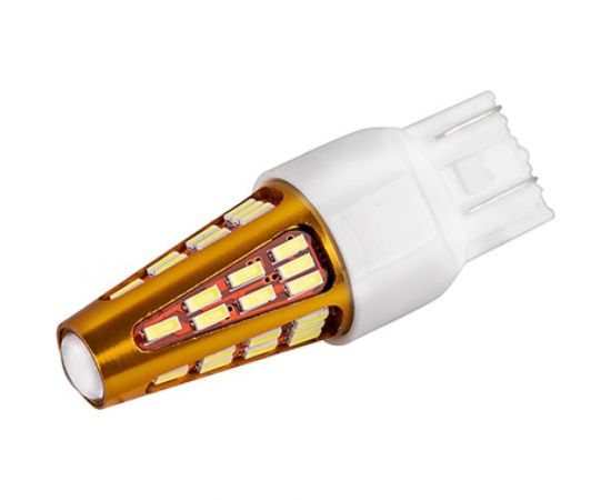 Автолампа SKYWAY диод, T20 (W21/5W), 12-24 В, 38 SMD диодов, 1-конт., белая S08202089 