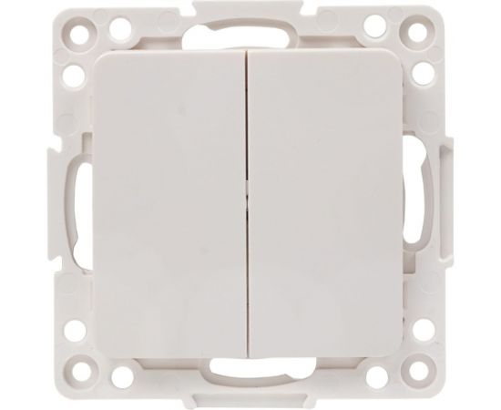 Механизм 2-клавишного выключателя EKF PROxima Стокгольм 10А, белый EYV10-123-10 