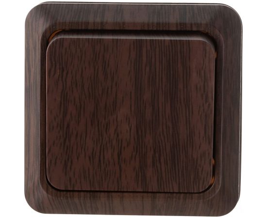 Одноклавишный выключатель TDM открытой установки 10А бук Ладога SQ1801-0027 