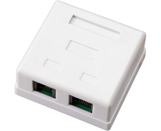 Розетка телефонная + сетевая LAN REXANT на стену RJ-45 (8Р8С) и RJ-11 (6Р4С) 06-0106-C 