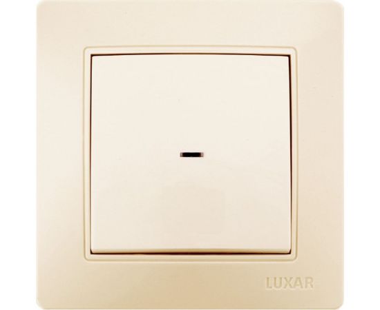 Выключатель LUXAR Novo с/у 1 клавиша, с подсветкой, кремовый, 250В 10А 4606400420231 