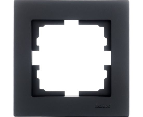 1-ая горизонтальная рамка Lezard VESNA без вставки, чёрный бархат 742-4200-146 