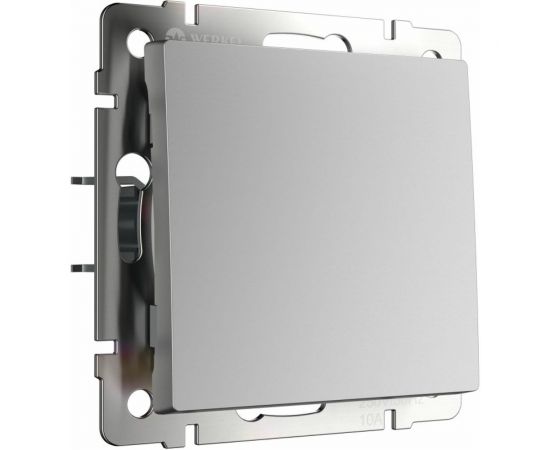 Выключатель WERKEL W1112006 одноклавишный проходной серебряный a051526 