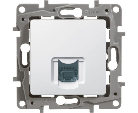 1-местная компьютерная розетка Legrand Etika Белый RJ45 6 категории UTP 672253 