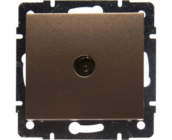 Розетка ТВ Lezard RAIN проходная, цвет бронза, матовый 703-3188-129 