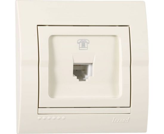 Розетка Lezard DERIY RJ11 евро крем 702-0303-137 