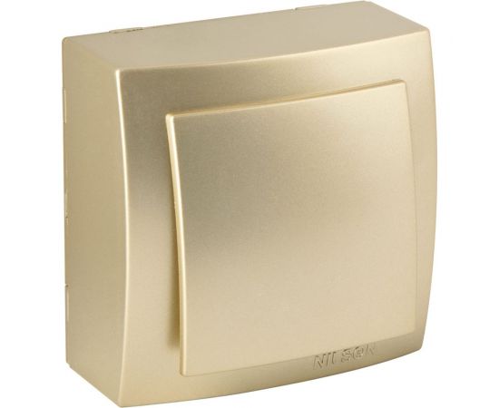 Выключатель NILSON 1ОП золото Themis metallic 26151001 
