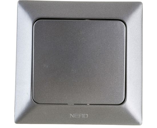 1-клавишный выключатель NE-AD 10А, 250В, Aras, Графит, 93-121-01 