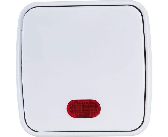 Выключатель с подсветкой Intro 310201 10А, 250В, IP20, ОУ, Polo, белый Б0036093 