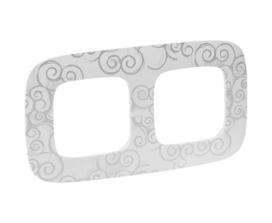 Рамка Legrand Valena ALLURE Нарцисс хром 2-ая 754342 