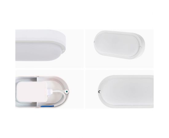 Светодиодный герметичный светильник Apeyron 12Вт, 970Лм, 4000К, IP65, овал, матовый белый 28-07 – изображение 12