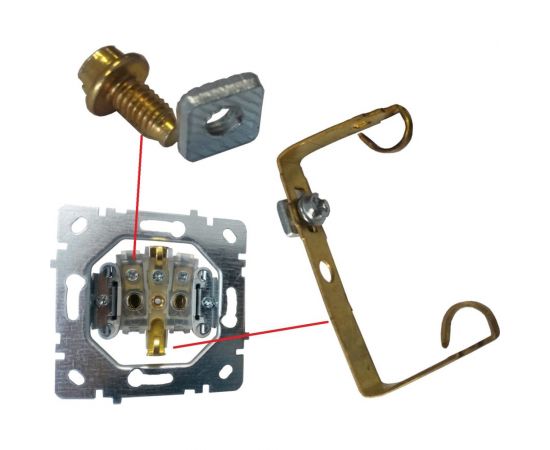 Механизм розетки NILSON 1СП з/к антрацит Touran/Alegra metallic 24160417 – изображение 2