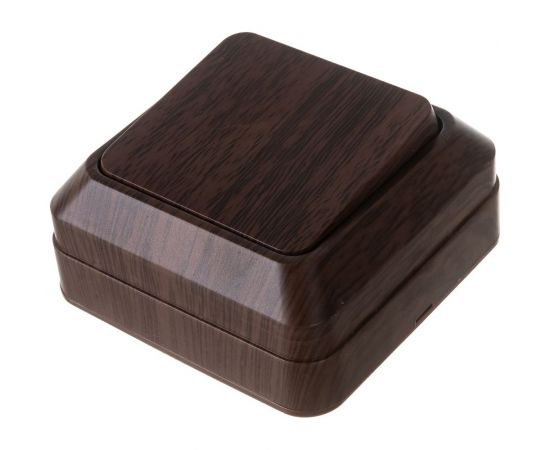 Одноклавишный выключатель TDM открытой установки 10А бук Ладога SQ1801-0027 – изображение 2