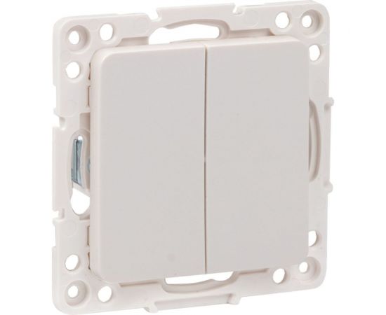 Механизм 2-клавишного выключателя EKF PROxima Стокгольм 10А, белый EYV10-123-10 – изображение 2
