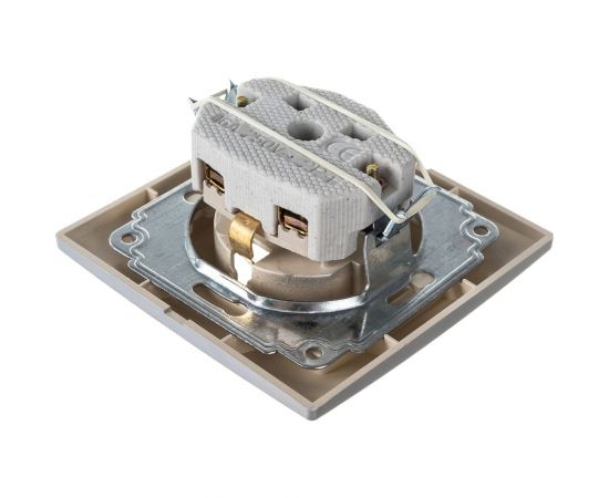 Розетка Intro 2P+E Schuko, 16А, 250В, IP20, СУ, Plano, алюминий Б0030058 – изображение 2