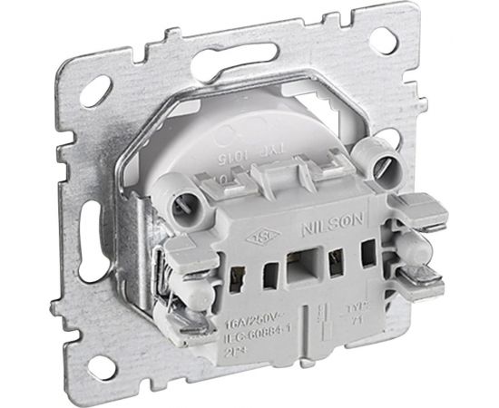 Механизм розетки NILSON 1СП черный Touran/Alegra 24220415 – изображение 2
