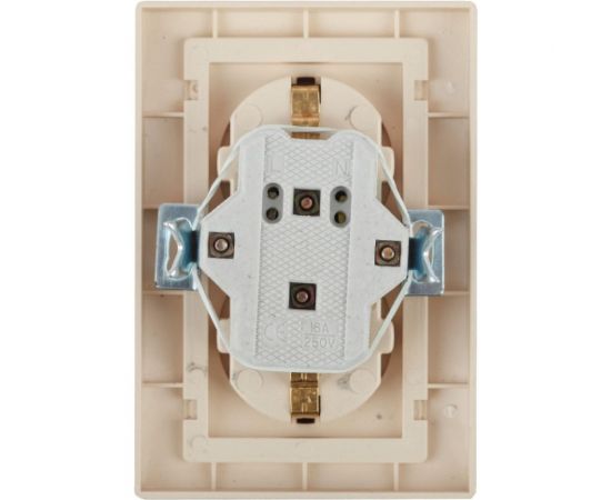 Двойная розетка Intro Plano с заземлением 2x2P+E Schuko, 16А-250В, IP20, СУ, алюминий, Б0053917 – изображение 2