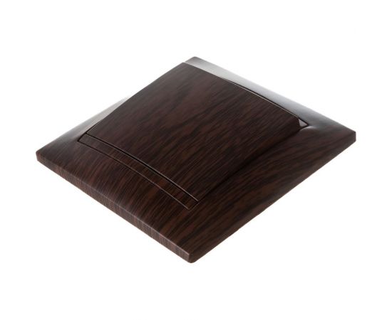 1-клавишный выключатель TDM 10А венге Лама SQ1815-0401 – изображение 2