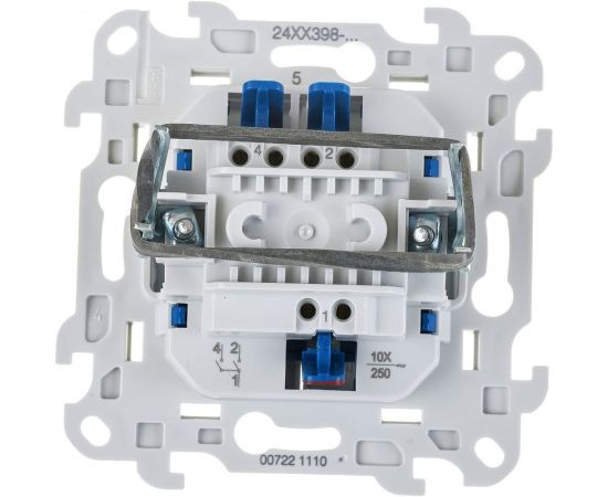 Двухклавишный выключатель Simon белый 2450398-030 – изображение 2