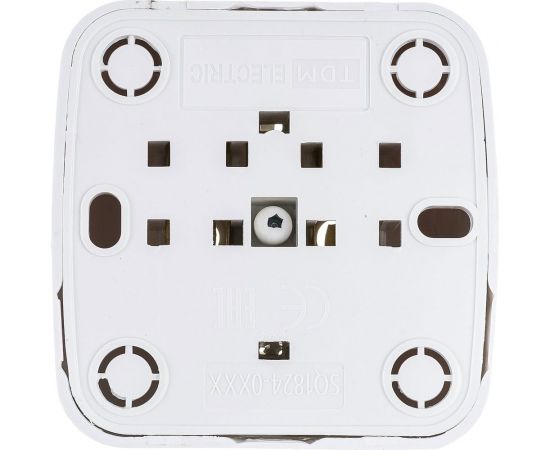 Розетка TDM 2П+З открытой установки IP20 16А, белая ""Дача"" Народная SQ1824-0008 – изображение 2