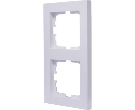 2-ая вертикальная рамка Lezard VESNA без вставки, белая 742-0200-152 – изображение 2
