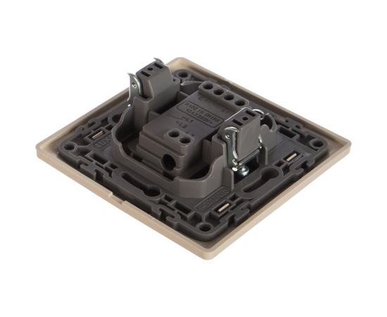 Выключатель LUXAR Novo с/у 1 клавиша, с подсветкой, кремовый, 250В 10А 4606400420231 – изображение 2