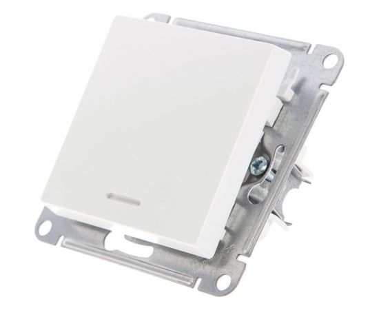 Механизм выключателя Schneider Electric 1-кл. ATLAS DESIGN с подсветкой сх.1а 10АХ жемчуг 1240270 – изображение 2