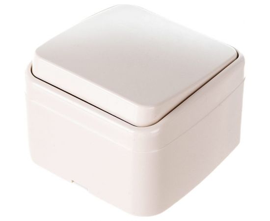 1-клавишный выключатель TDM открытой установки IP20 10А, слоновая кость ""Дача"" Народная SQ1824-0014 – изображение 2