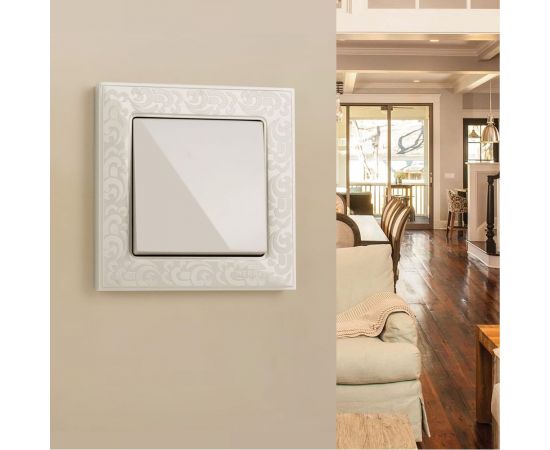 Одноклавишный выключатель WERKEL W1110003/ (слоновая кость) a051464 – изображение 2