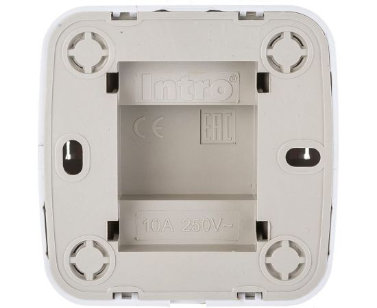 Выключатель с подсветкой Intro 310201 10А, 250В, IP20, ОУ, Polo, белый Б0036093 – изображение 2