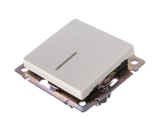 Одноклавишный выключатель WERKEL W1110103/ с подсветкой (слоновая кость) a051481 – изображение 2