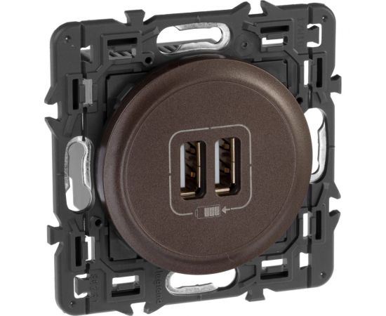 Механизм двойной USB розетки Legrand Celiane 067462 – изображение 2