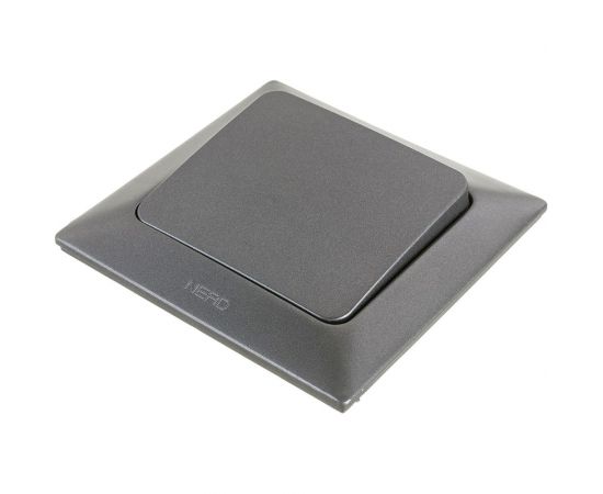 1-клавишный выключатель NE-AD 10А, 250В, Aras, Графит, 93-121-01 – изображение 2
