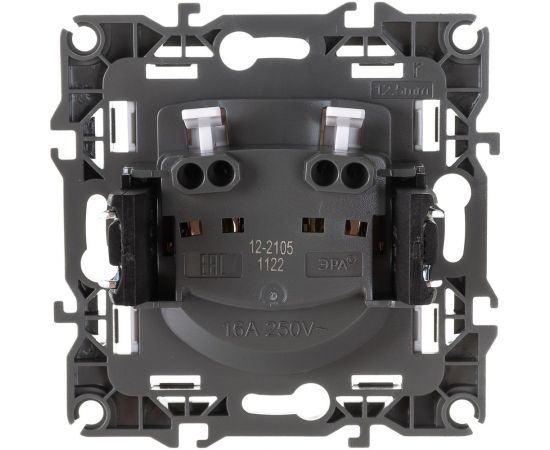 Розетка ЭРА 12-2105-01 2P, 16A-250В, IP20, белый Б0018254 – изображение 2
