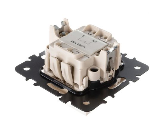 Выключатель Luxar Art с/у 1 клавиша, слоновая кость, без рамки, 250В 10А 4606400620457 – изображение 2