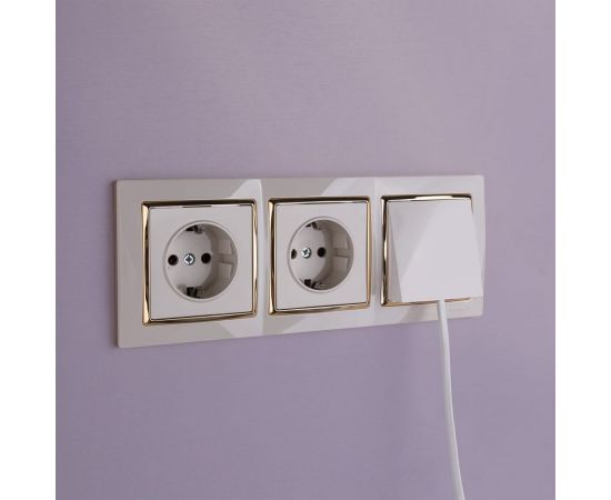 Розетка WERKEL W1171003 с заземлением, слоновая кость a051490 – изображение 3