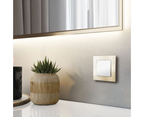 Одноклавишный проходной выключатель WERKEL W1112061 белый матовый a059269 – изображение 3