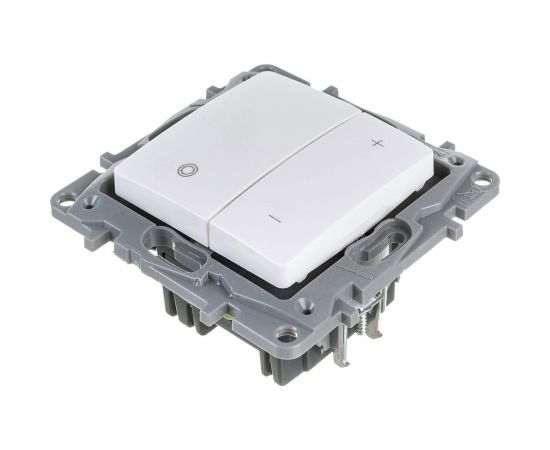 Механизм светорегулятора Legrand СП Etika 400 Вт нажимной белый Leg 672218 – изображение 3