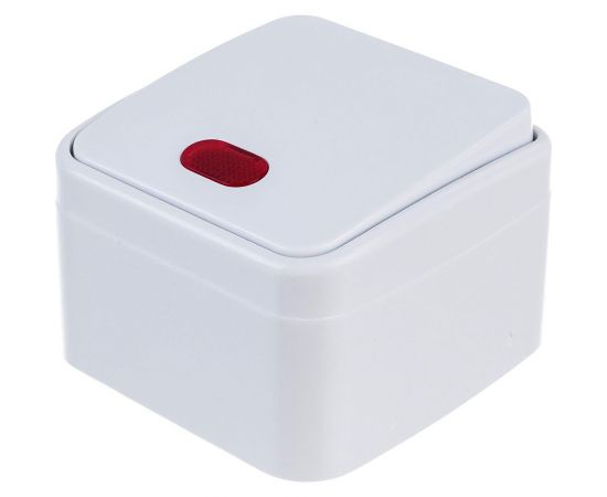 Выключатель с подсветкой Intro 310201 10А, 250В, IP20, ОУ, Polo, белый Б0036093 – изображение 3