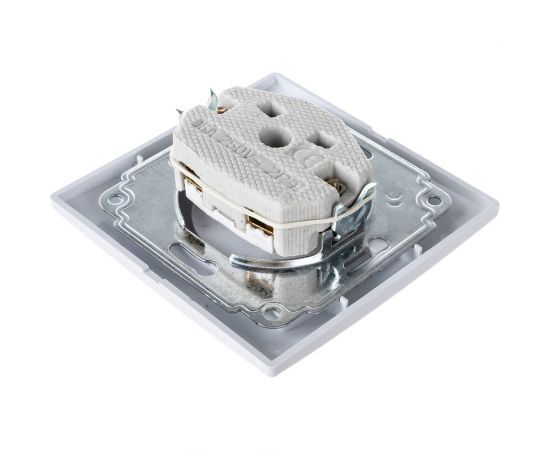 Розетка Intro Plano 1-201-01 без заземления 2P, 16А-250В, IP20, СУ, белый, Б0053859 – изображение 3